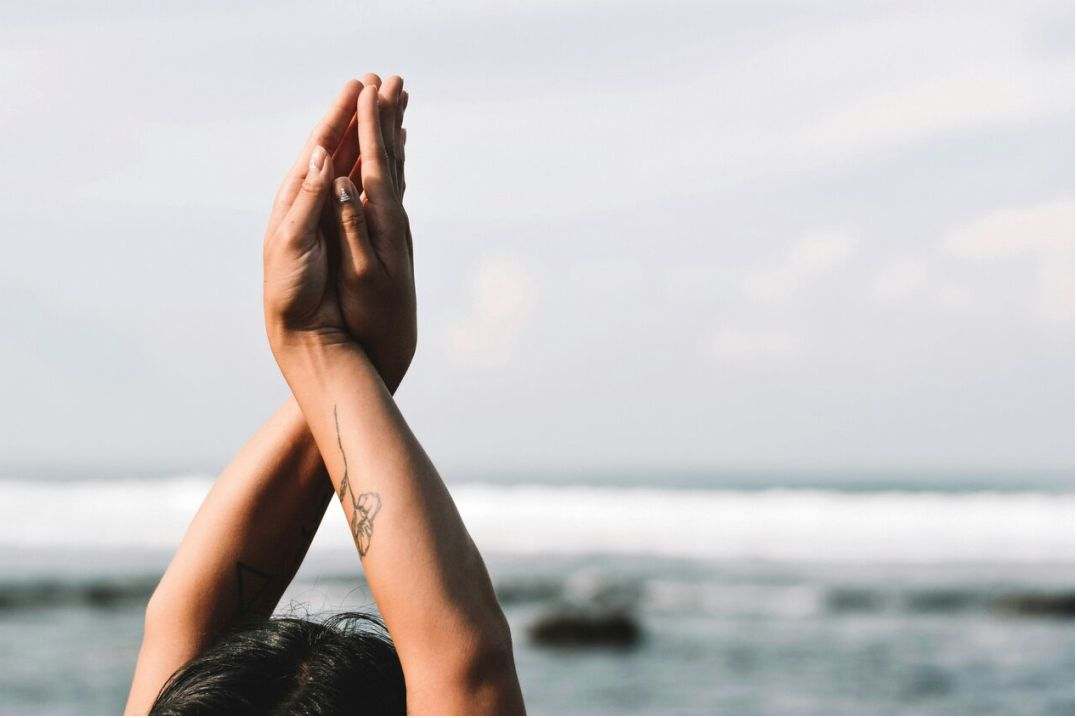 Online yoga session
