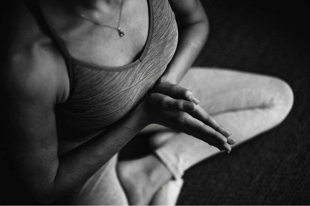 Hot yoga studio interior